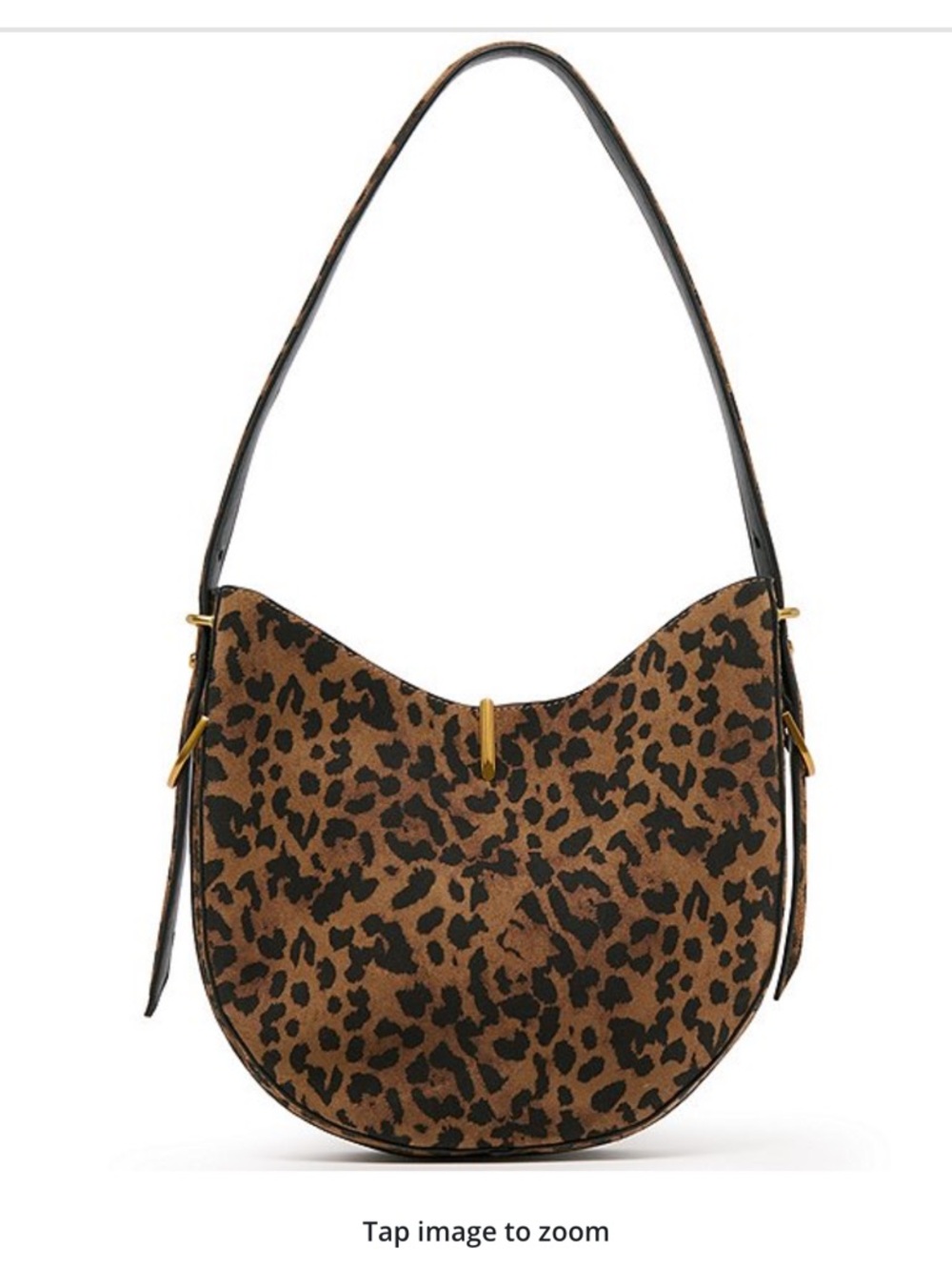 Bree Leopard Suede Shoulder Bag